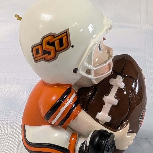 OKLAHOMA STATE UNIVERSITY COWBOYS OSU FOOTBALL NCAA CHRISTMAS ORNAMENT DECOR NOS - Picture 13 of 16
